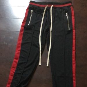 MNML track pants black / red